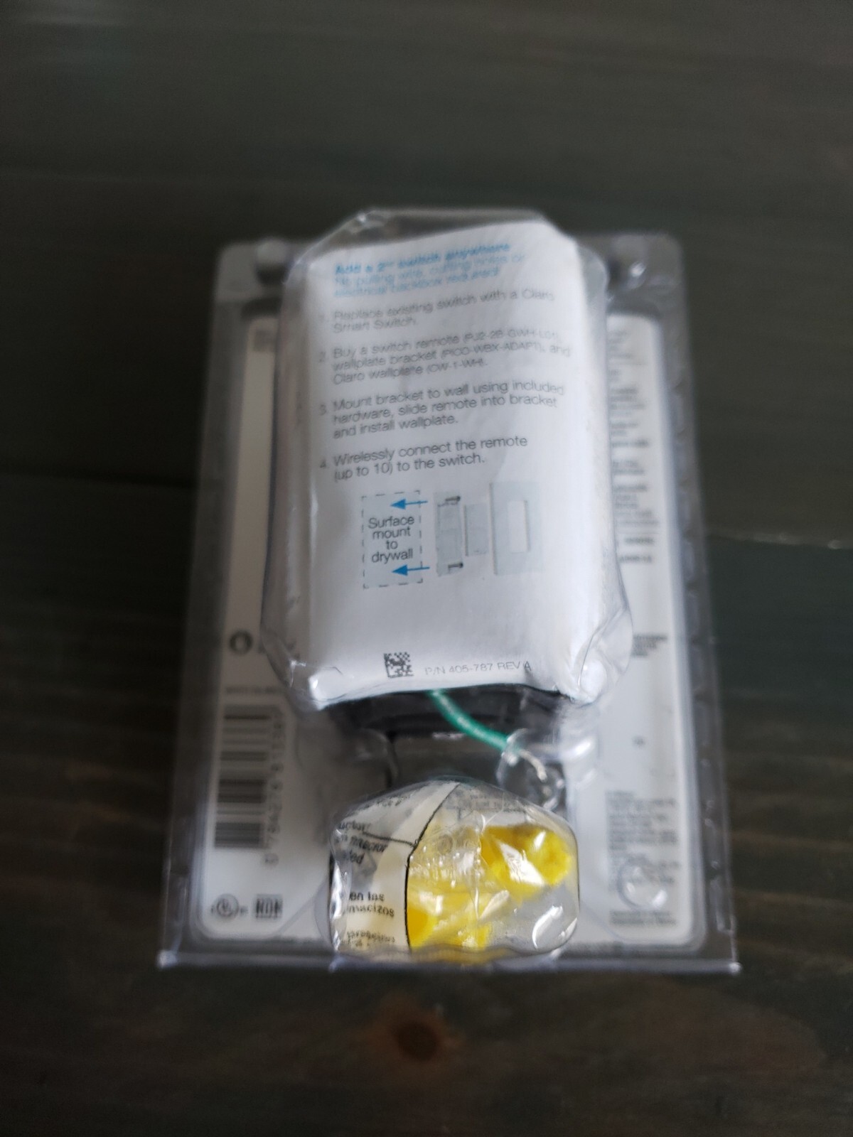 Lutron Claro Smart Switch on/off of lights or fans (DVRF-5NS-WH-R)White NEW