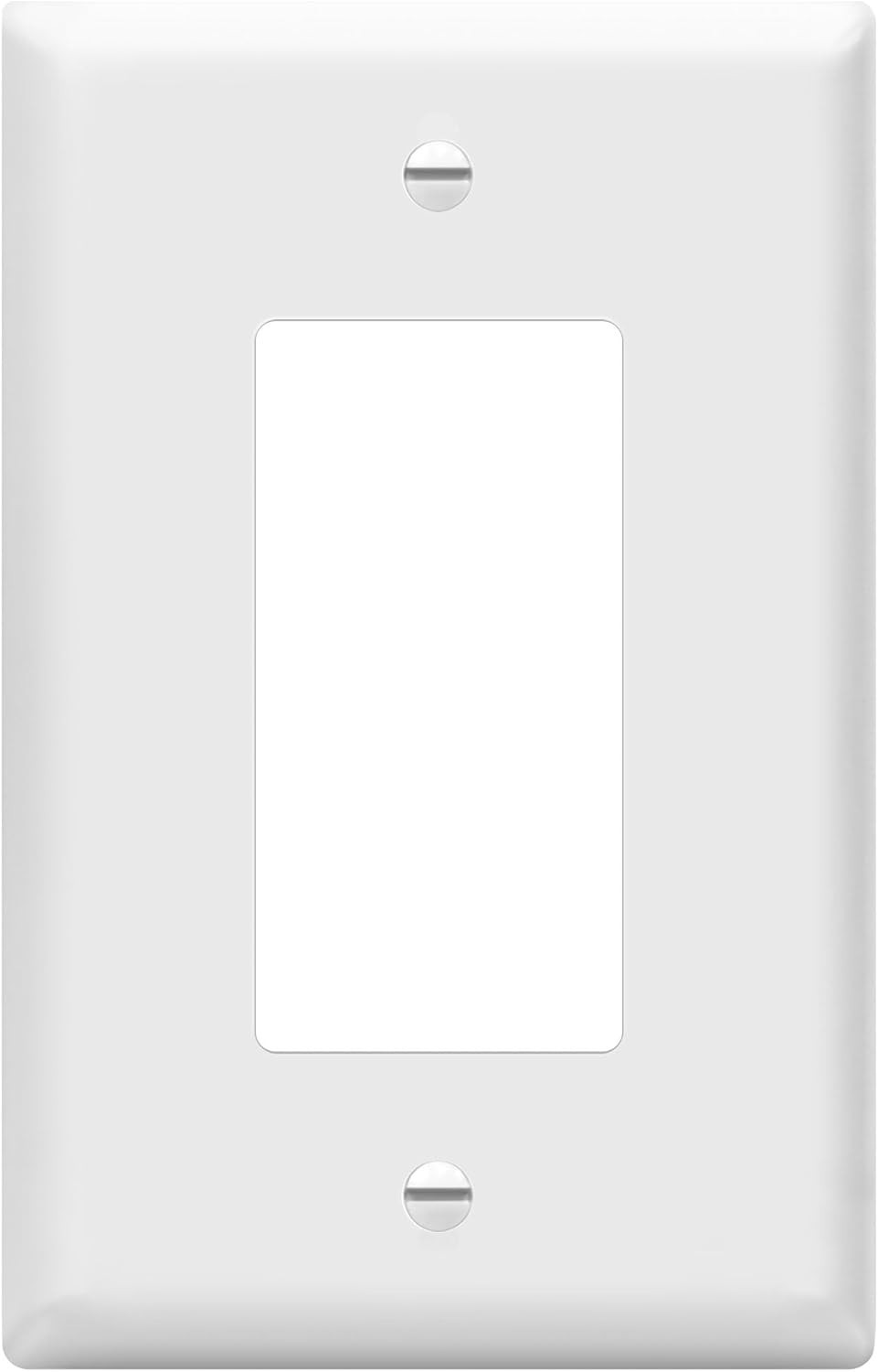 Mid-Size Glossy Decorator Wall Plate – Durable Polycarbonate, 1-Gang Design