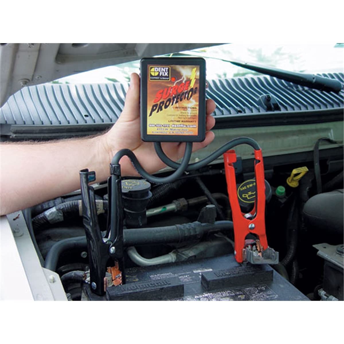 Automotive Battery Surge Protector for Welding Jump Starting with LED Indicator