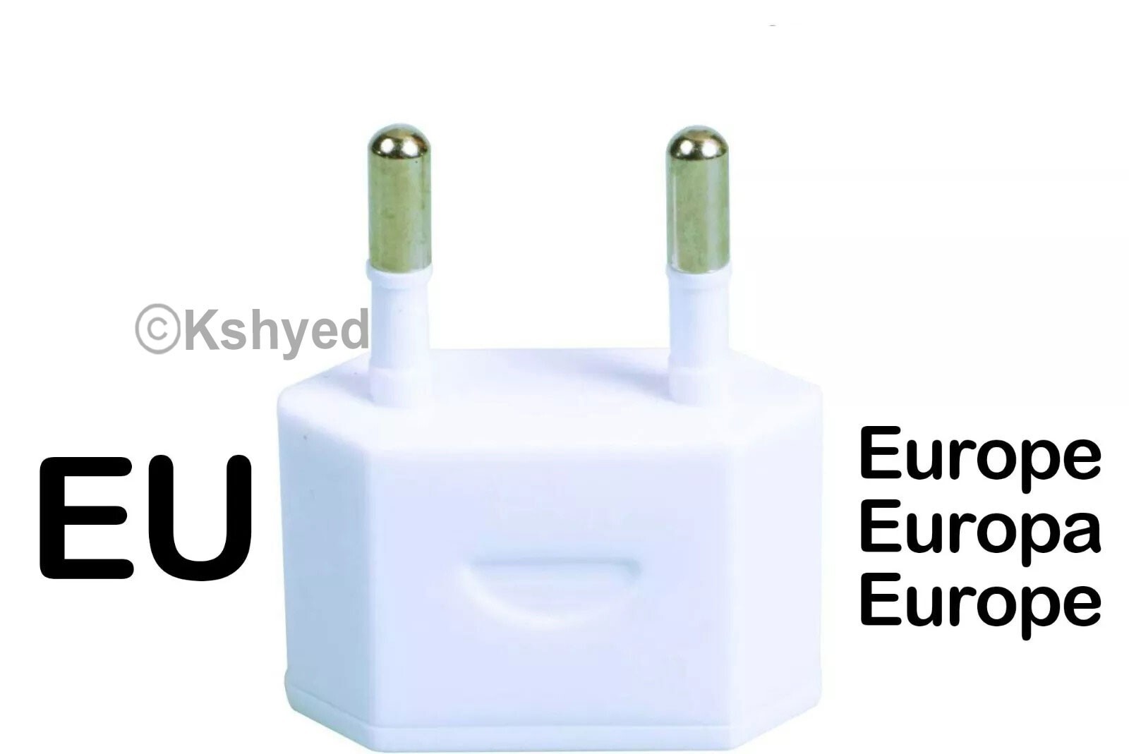 Stanley EU Euro to US USA Power Wall Plug Converter Travel Adapter-New-Free Ship