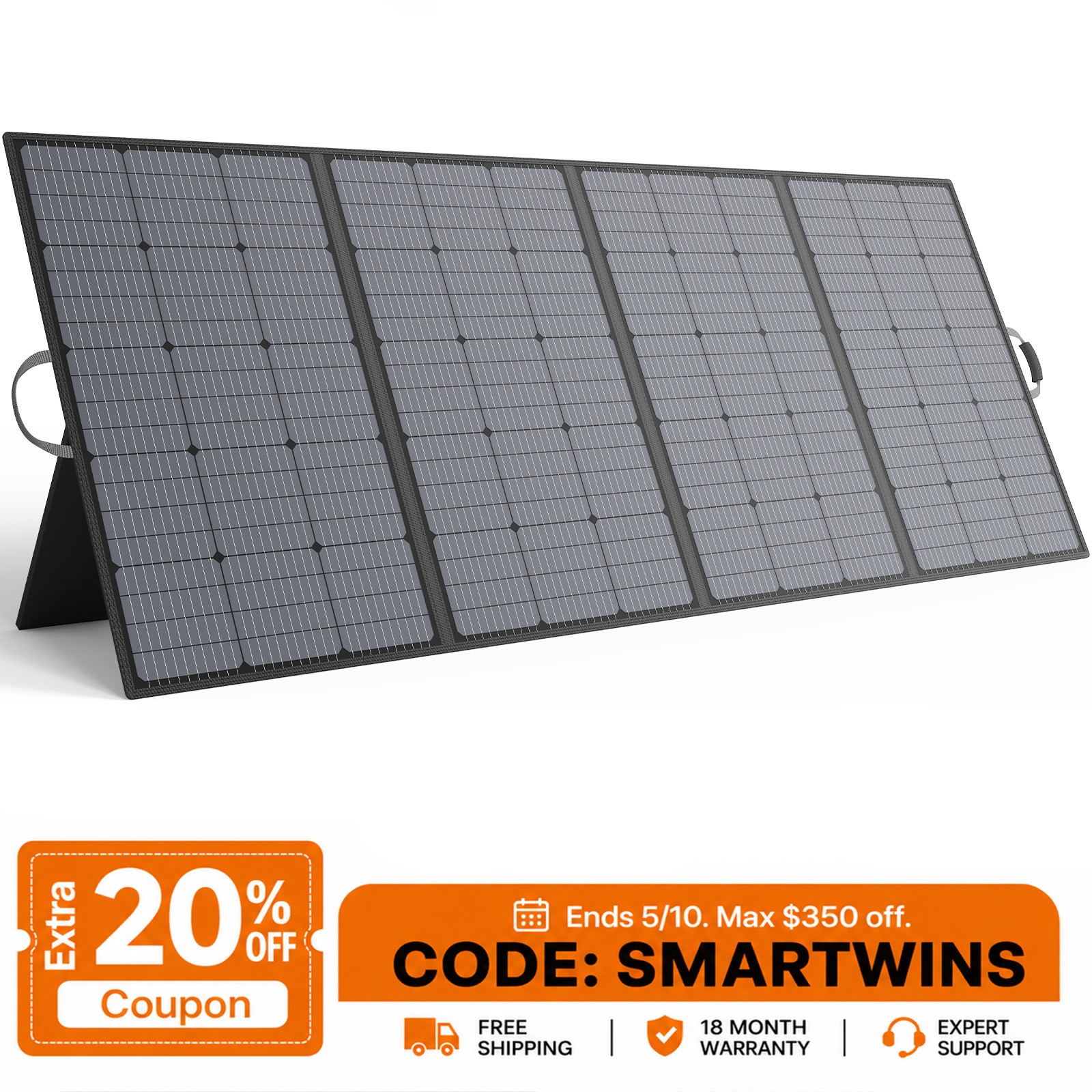 Solar Panel 400w for Anker Solix C1000 C2000 Gen 2 Portable Power Station Backup