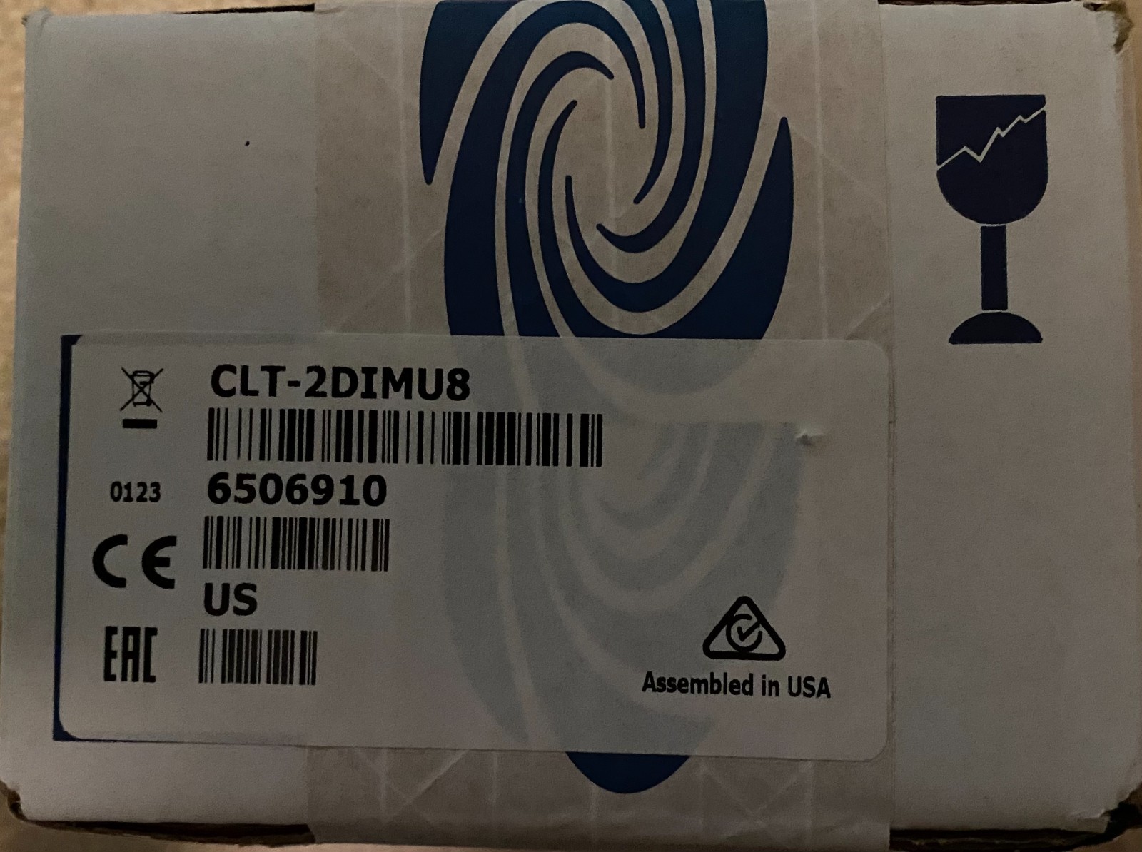 Crestron CLT-2 DIMU8 Terminal Box 8 Channel Univ Dimming Module Fact. Sealed NIB
