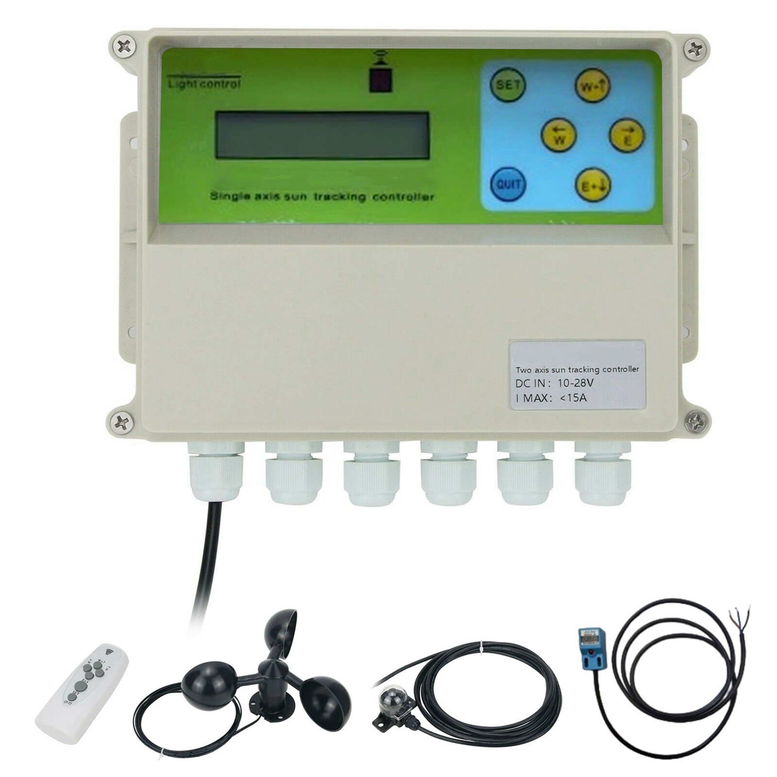Single Axis Solar Tracker Controller LCD Automatic Solar Tracking Remote Control
