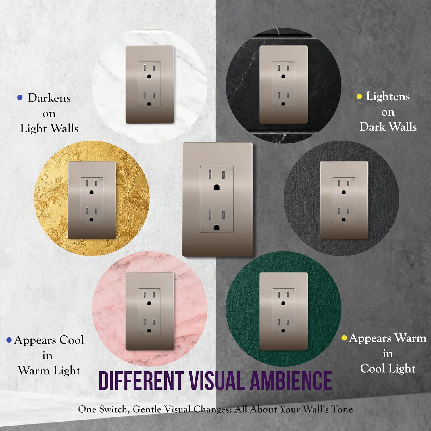 ENERLITES Elite Series Decorator Receptacle Outlet, Child Safe, Tamper-Resistant