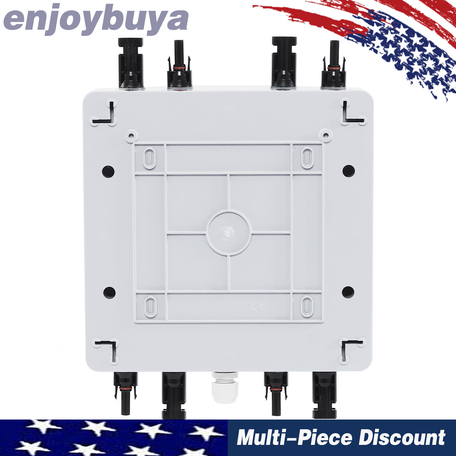 2 Strings Solar Combiner Box with Manual Disconnect and Surge Protection