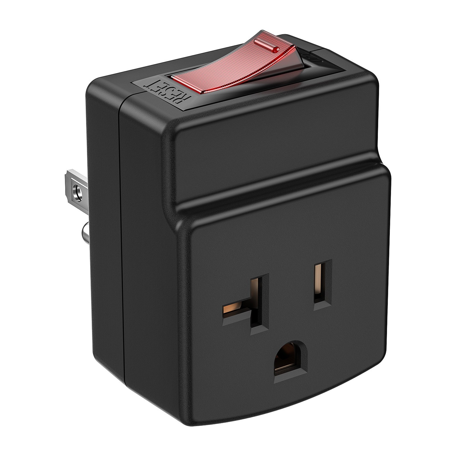 15 Amp to 20 Amp Adapter Plug,NEMA 5-15P to 5-20R AC Power Adapter,ETL Listed