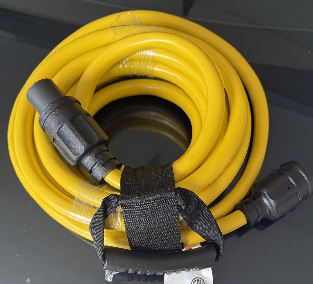 30 Amp 20FT Generator Extension Cord 4 Prong 125/250V up to 7500W, NEMA L14-30P