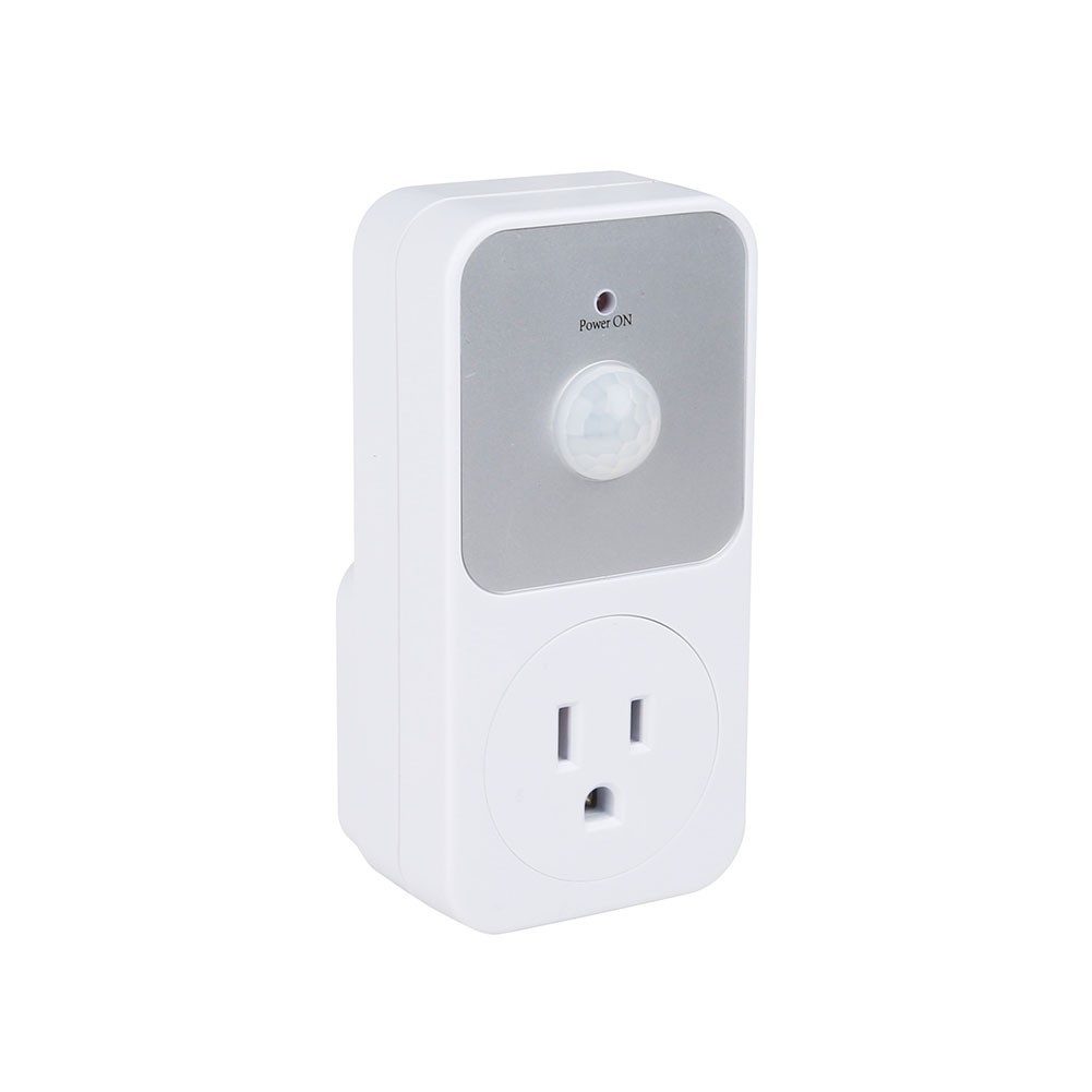1800W PIR Sensor Power Socket Switch for Living Room and Garage Lights