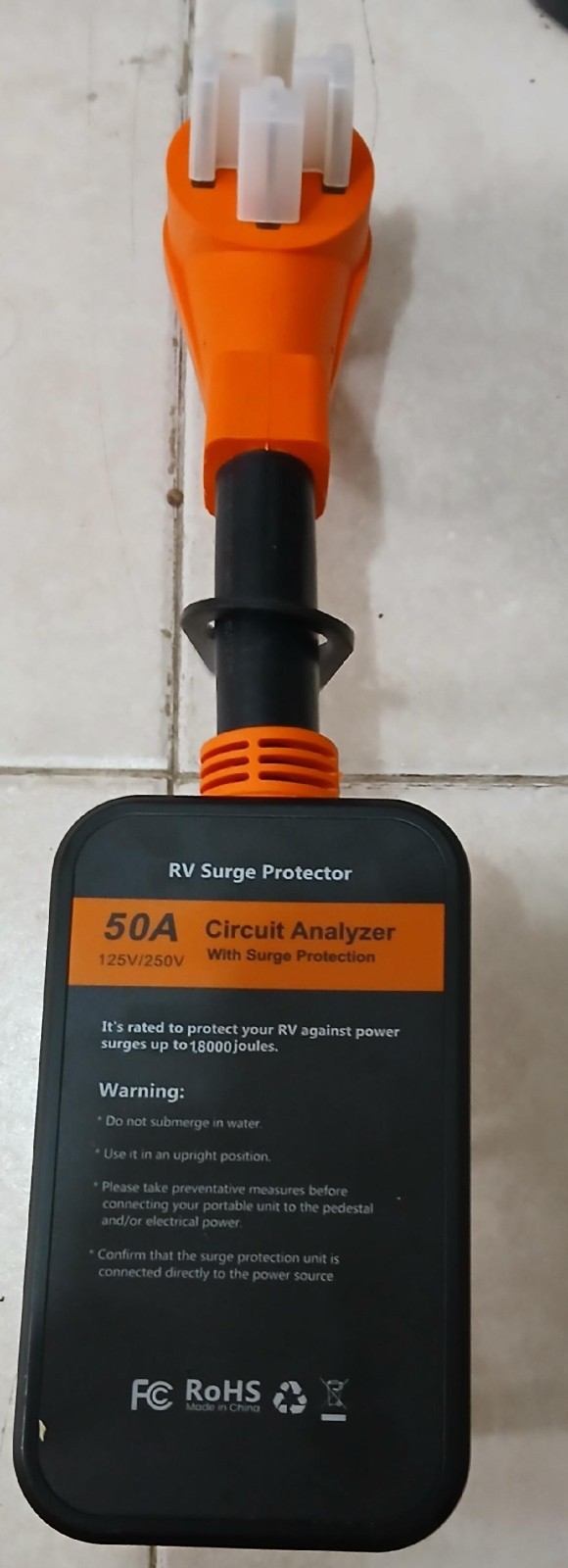 RV SURGE PROTECTOR 50A 18000 JOULES 125V /250 V NEW