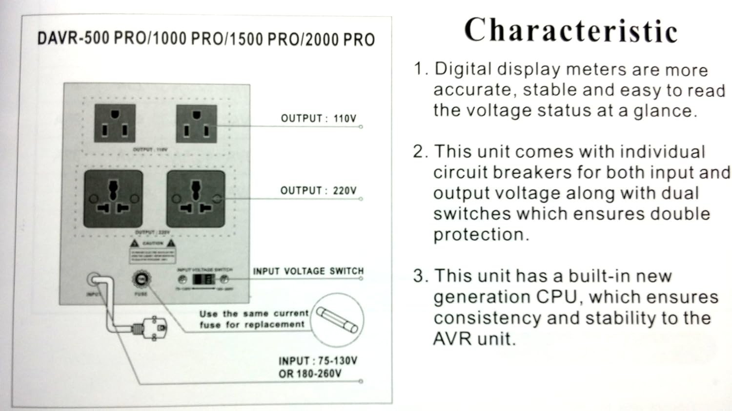2000 Watt Step Up & Down Voltage Converter & Transformer