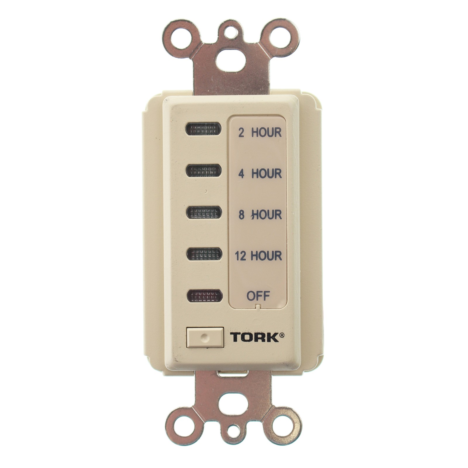 TORK NSI D212H DIGITAL WALL TIMER SWITCH, 12-HOUR, 120V 15A 1000W, IVORY