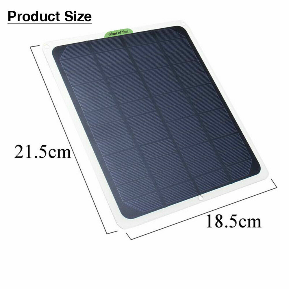 20W Solar Panel 12V Trickle Charger Battery Charger Kit Maintainer Boat Car RV