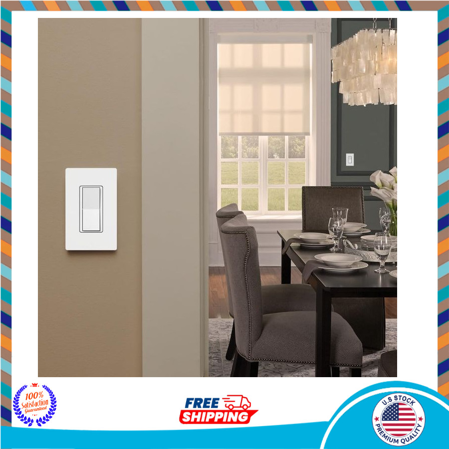 Lutron Caseta Claro Accessory Switch 3 Way for Diva Claro Smart White