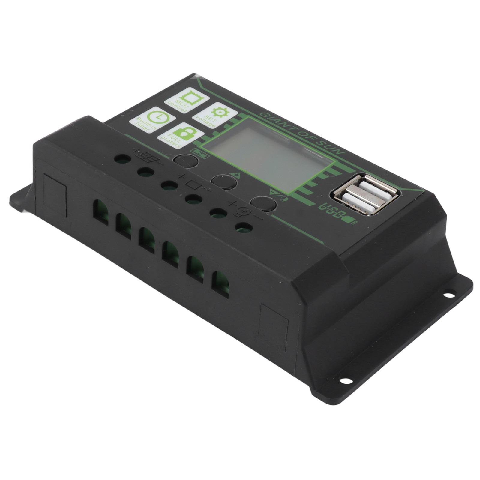 Hot (200A)Solar Charge Controller LCD Display Dual USB Port PWM Charging ABS 5V