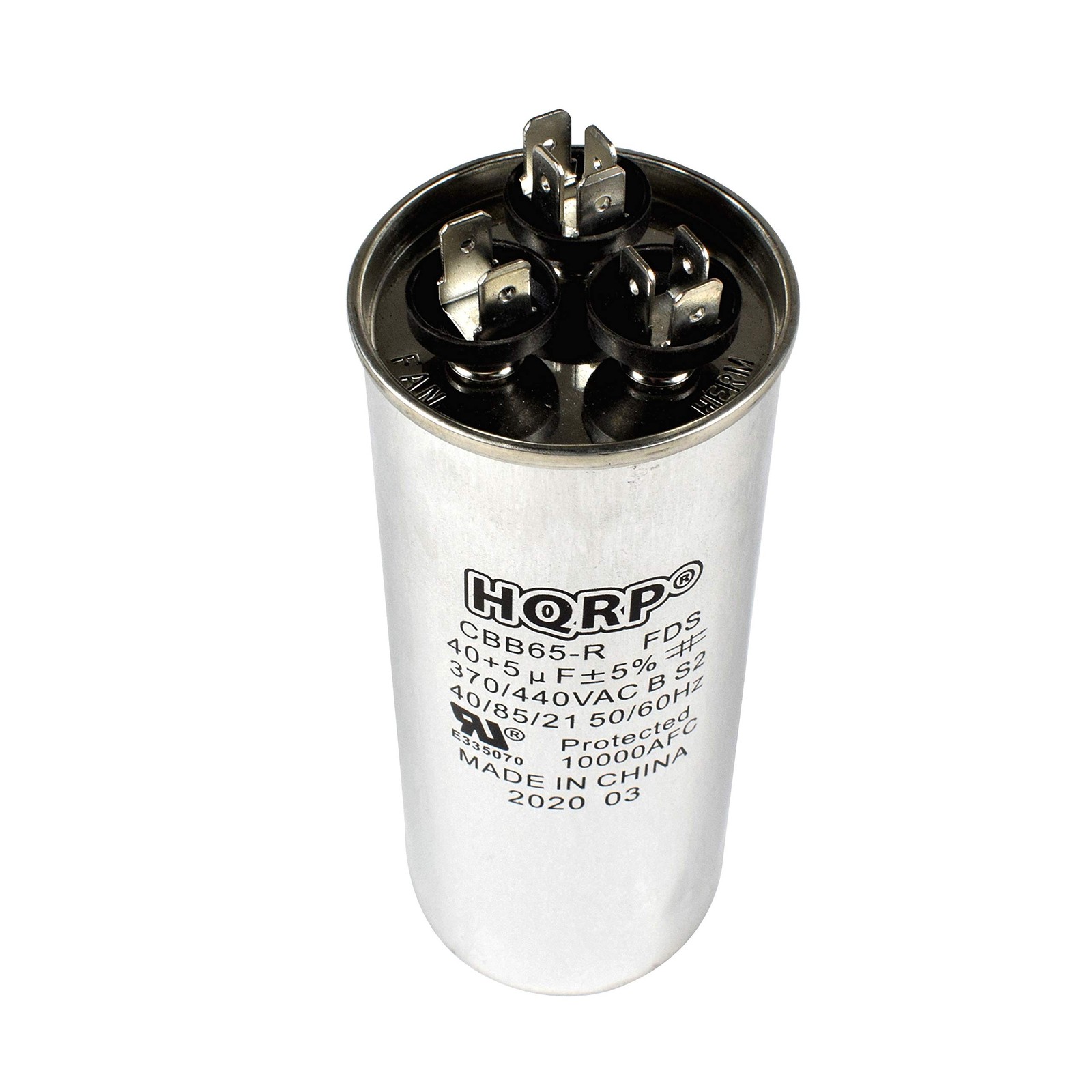 HQRP 40uf+5uF 370-440V Dual Run Capacitor AC Electric Motor Start HVAC Blower…