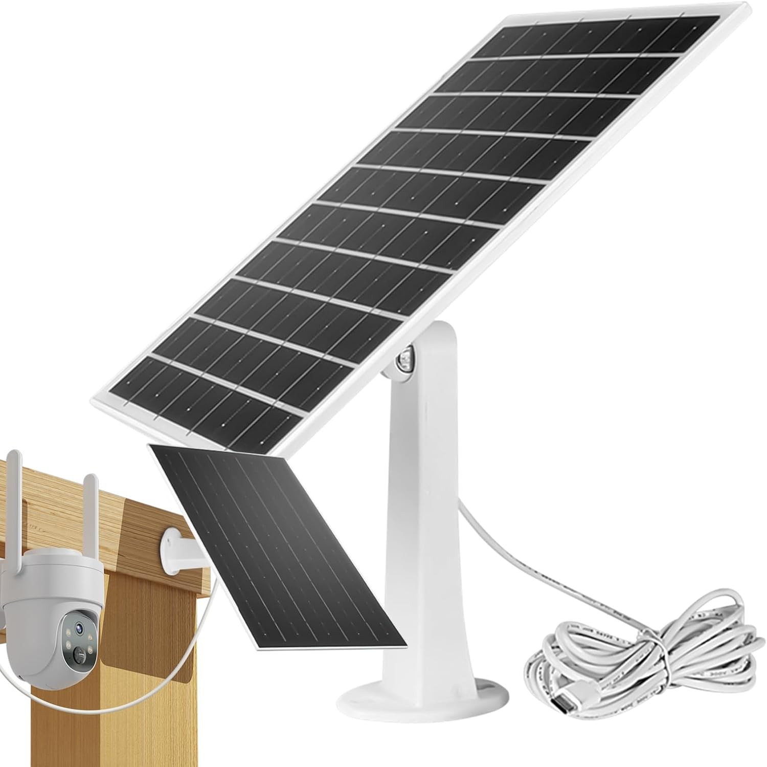 Solar Panel for Ring Spotlight Camera/Stick Up Cam Battery Charger 8W 5V Output