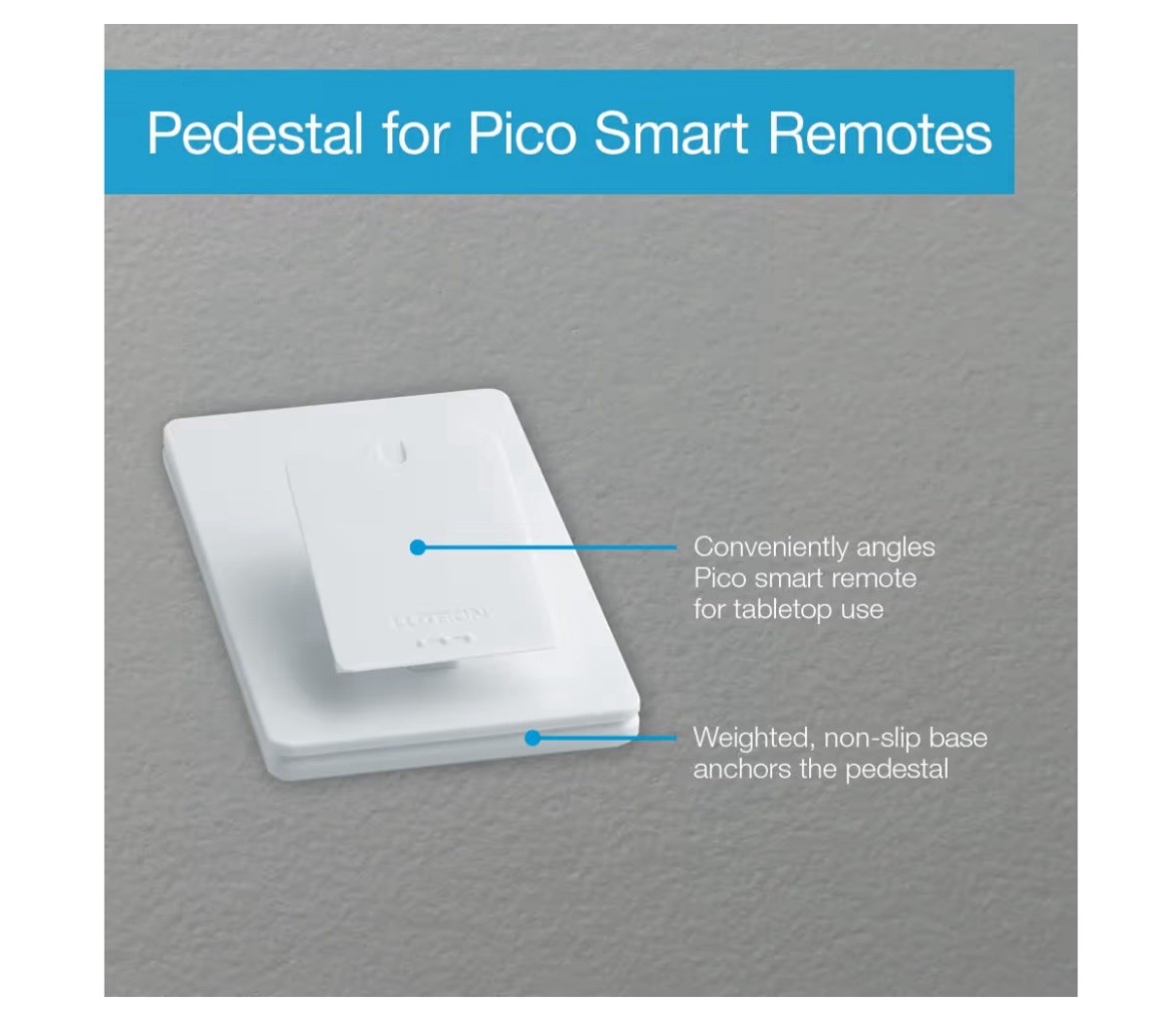 Lutron Caseta Smart Lighting Pedestal for Pico Remote, L-PED1-WH, White