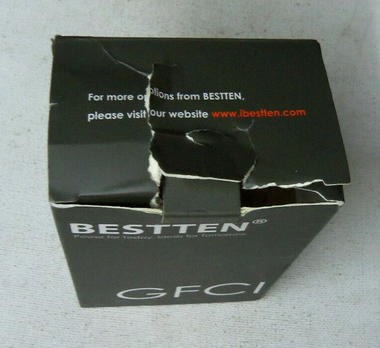 BESTTEN GFCI RECEPTACLE OUTLET 20A/125V BACK & SIDE WIRED USG1-B-20WR uns nib