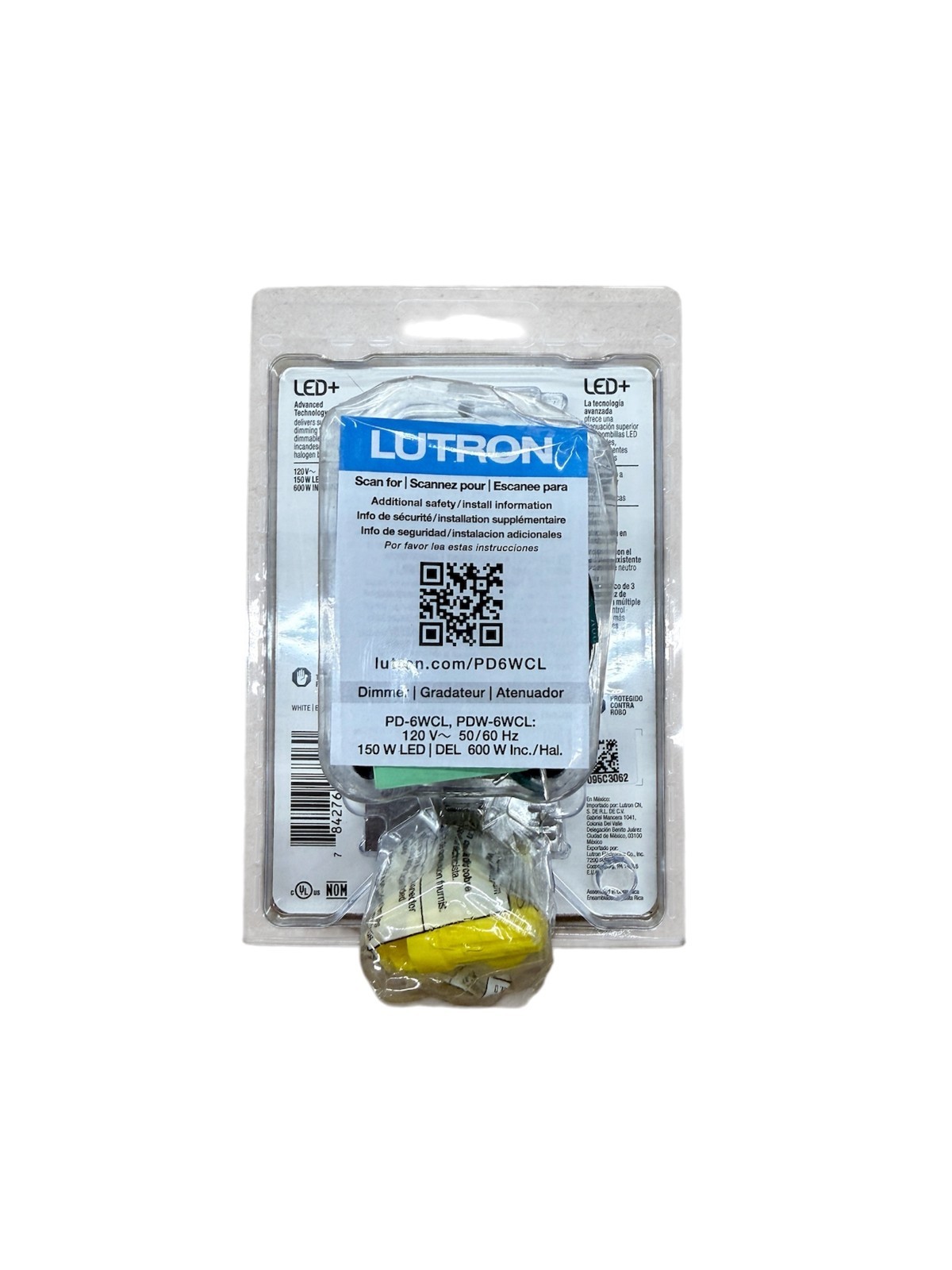 10 PCS Lutron Caseta Wireless Smart Dimmer Switch PD-6WCL-WH-R White 150W