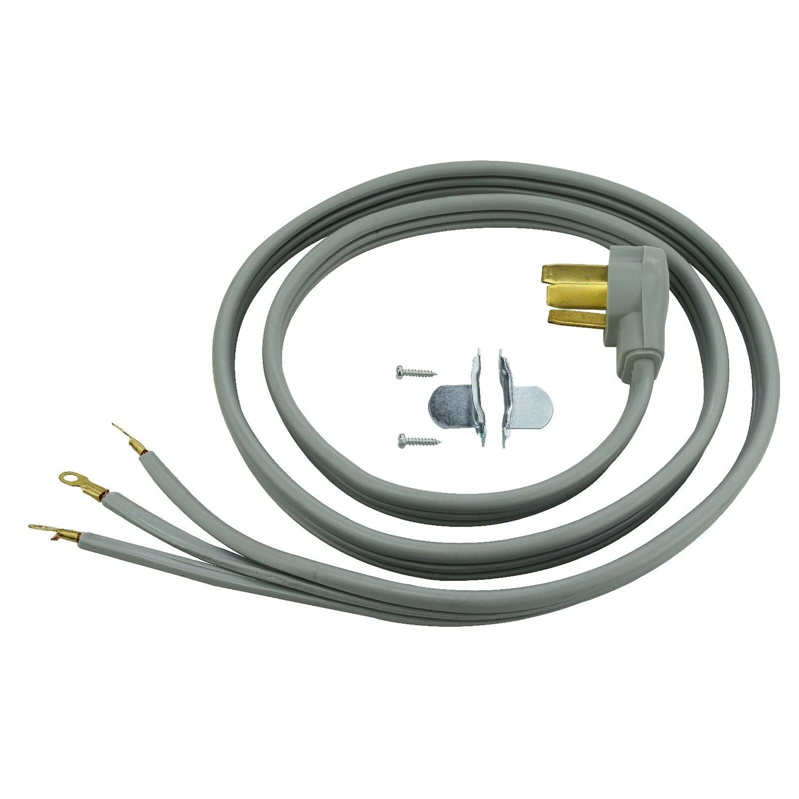 CP 6 ft 10/3 SRDT, Indoor Dryer Cord, 3-Wire 30 Amp, Gray, CP10016