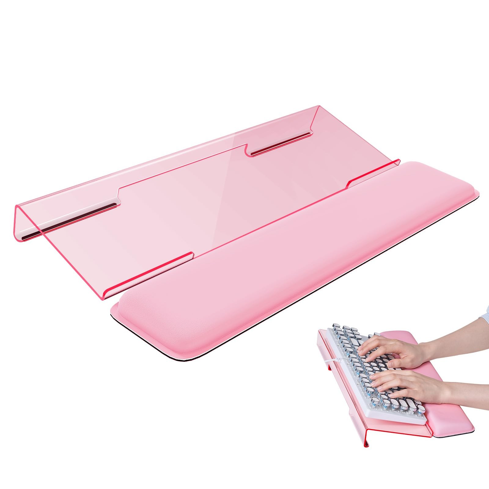 Laborio Computer Keyboard Wrist Rest Stand for Desktop, Keyboard Holder for Easy