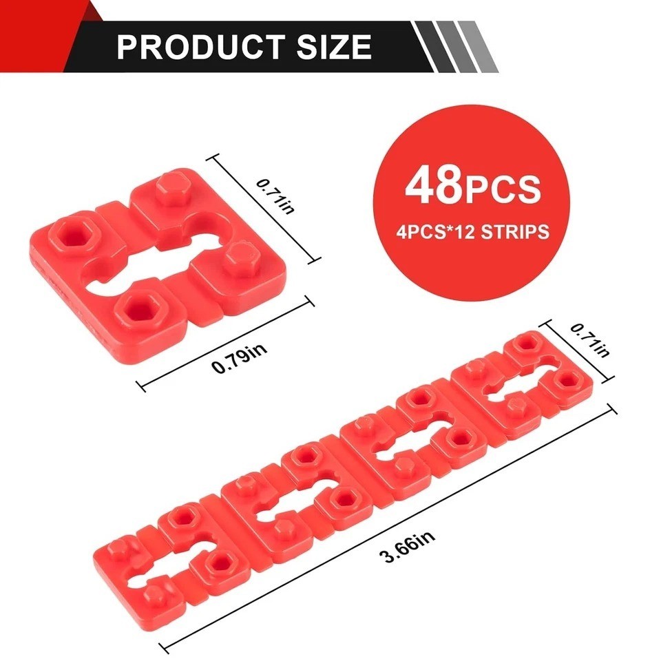 Outlet Spacers for Electrical Box, 48 PCS Spacers for Box Extender Kit, Plastic