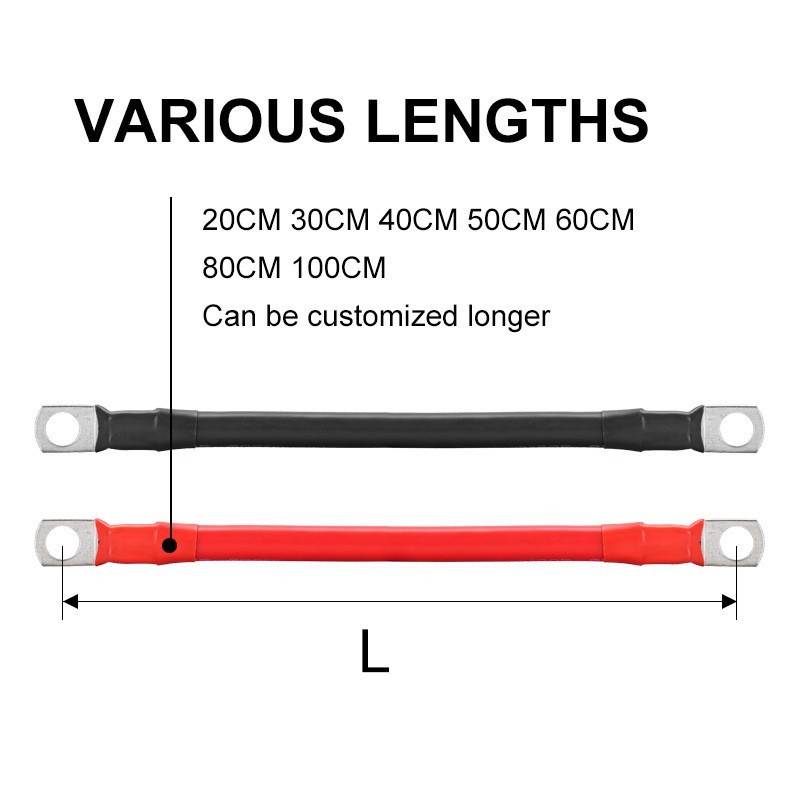 6/0 AWG Specification Red + Black High-Performance Battery Inverter Cable Solar,