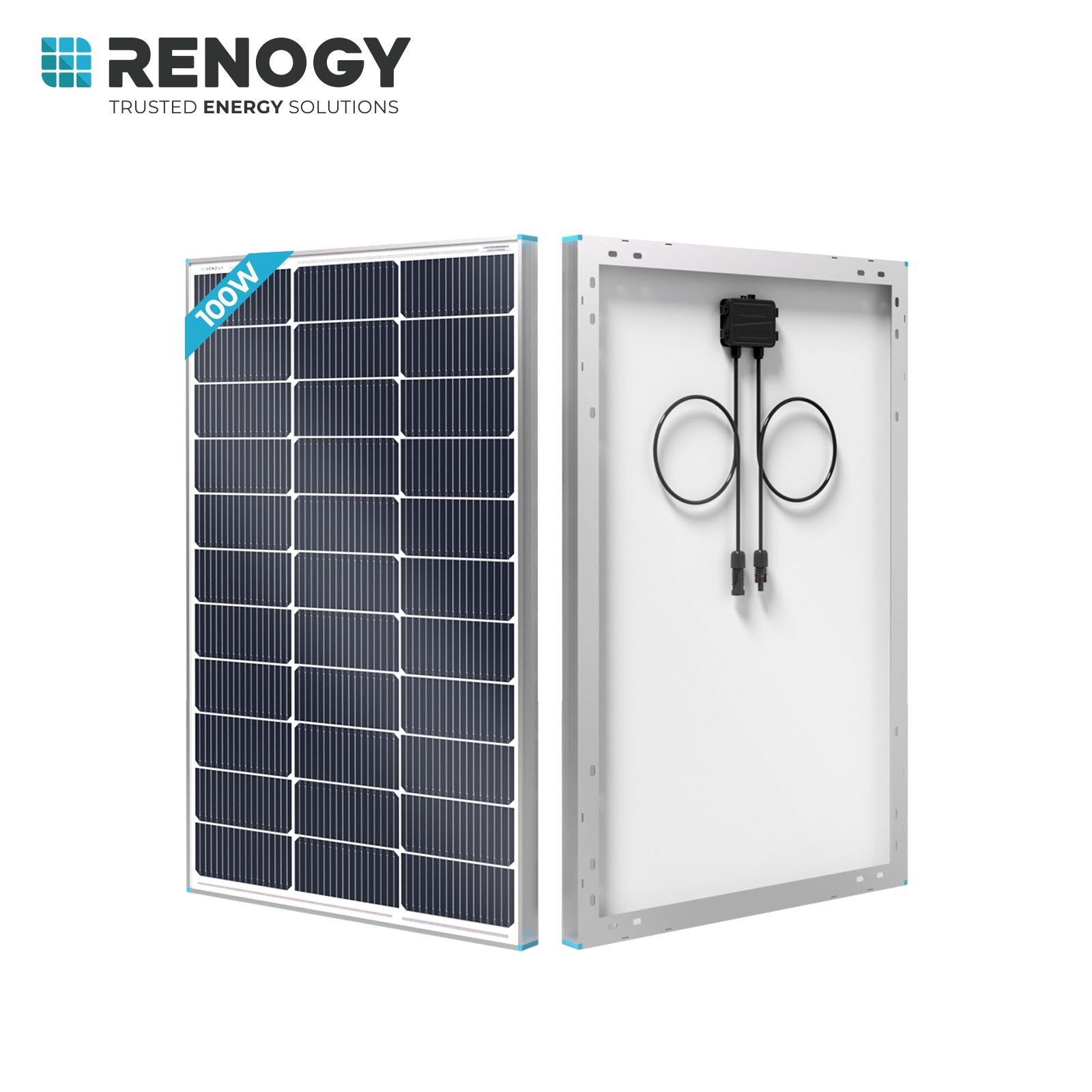 Renogy 100W 175W 200W Monocrystalline Solar Panel For RV Boat Home Off Grid