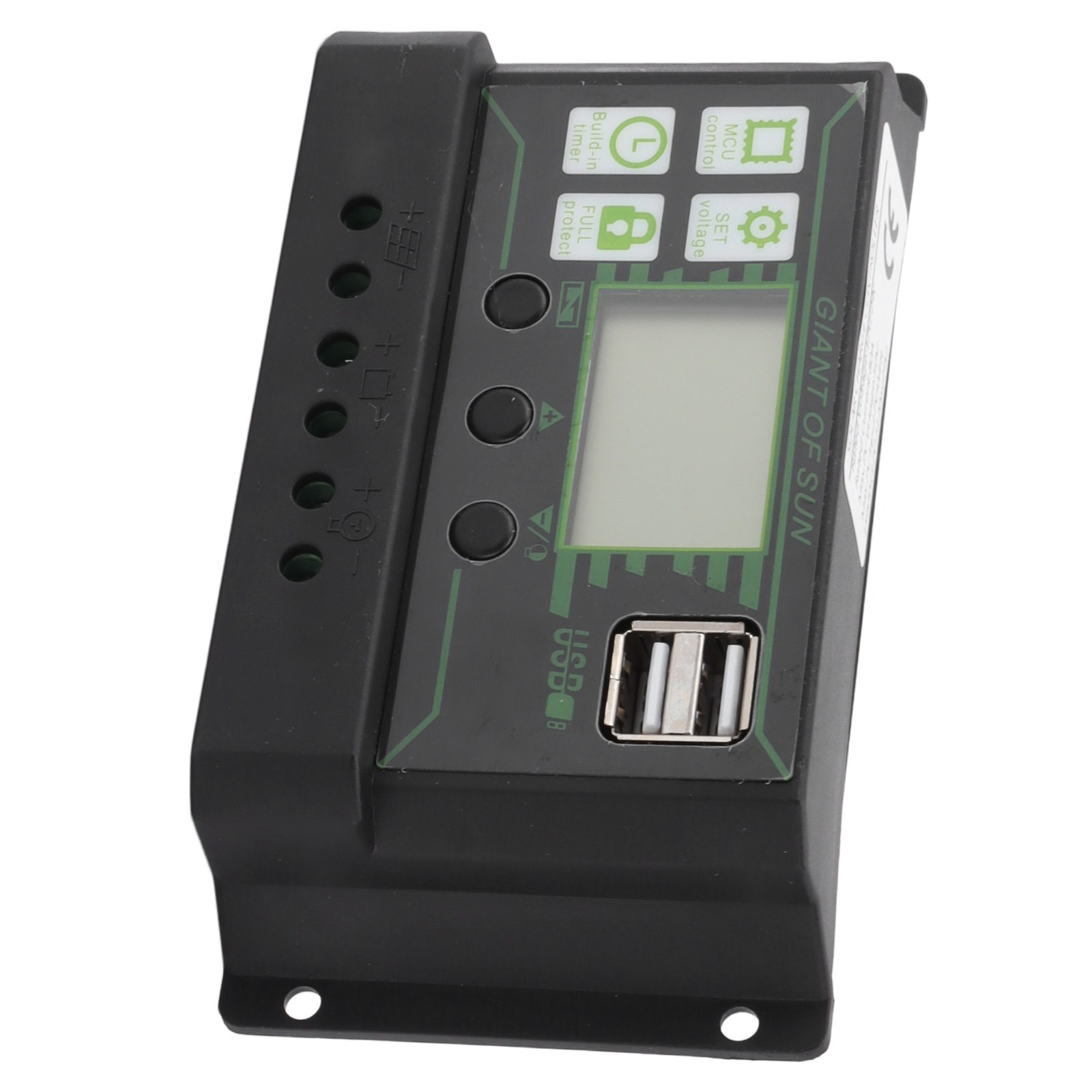 Hot (200A)Solar Charge Controller LCD Display Dual USB Port PWM Charging ABS 5V