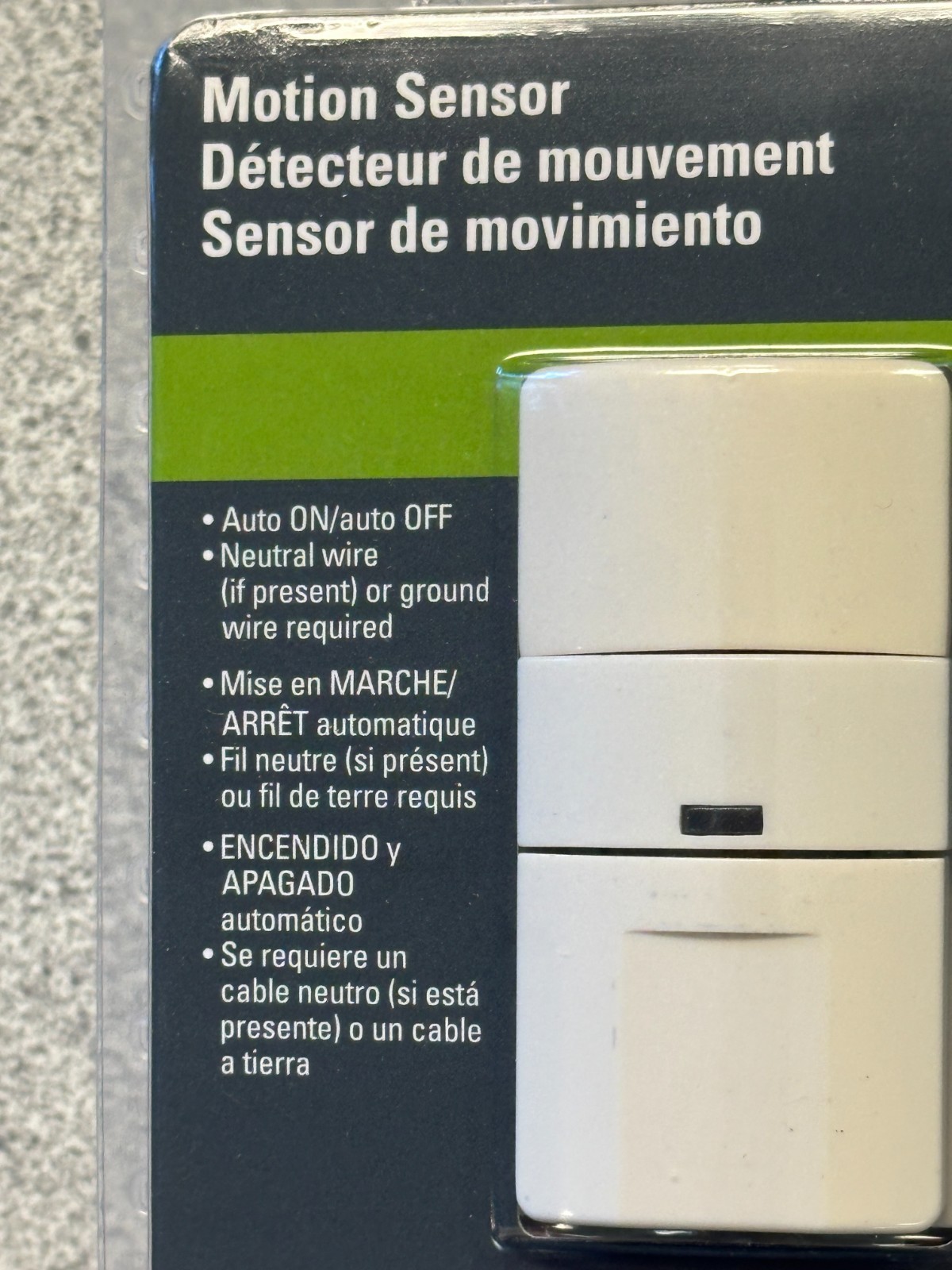 NEW EATON OS306U-LA Motion Sensor Switch 1 Pole 3 Way 600W Lt Almond LED CFL FLR