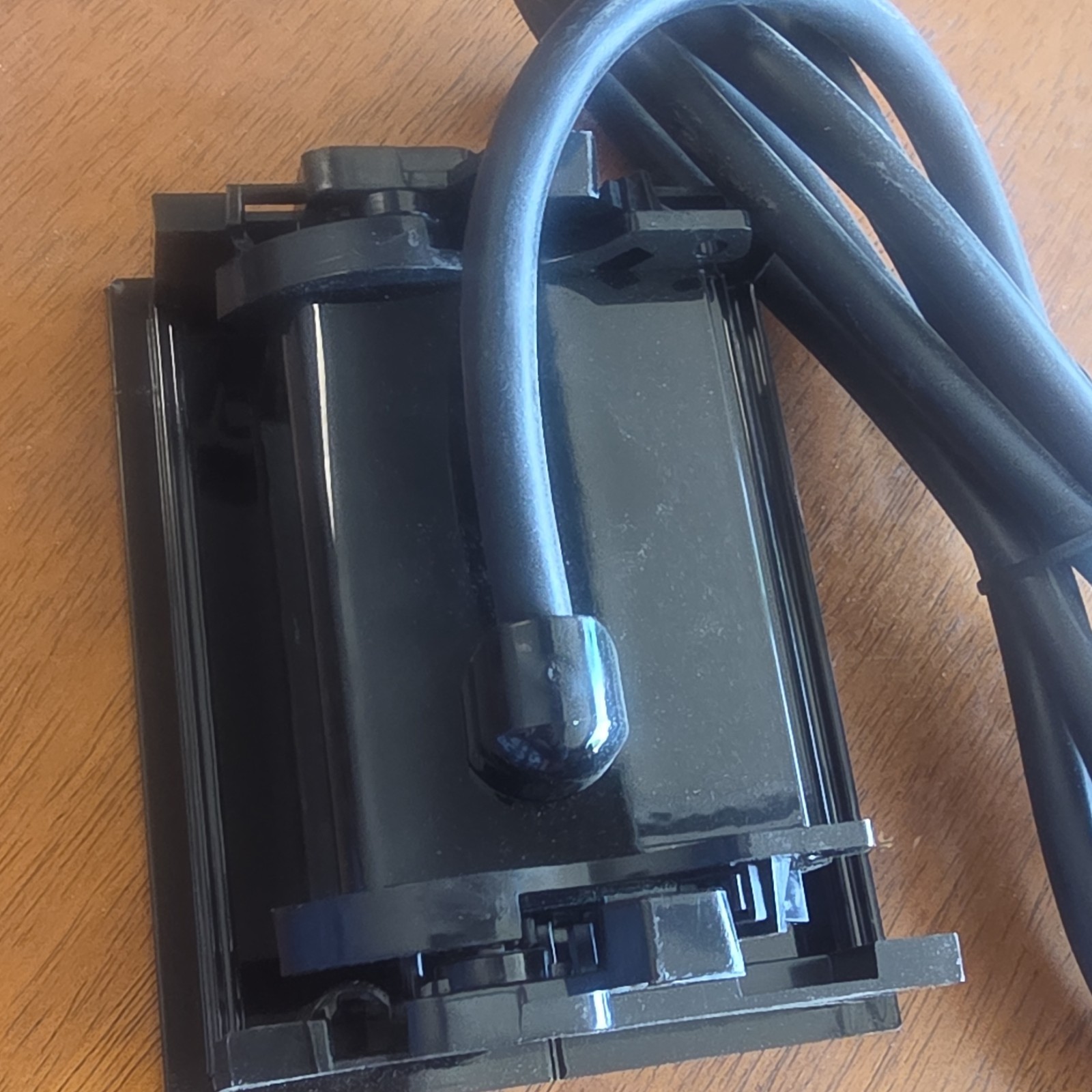 Black Combination Electrical Outlet with USB Ports, 121-140V, Wall Mount