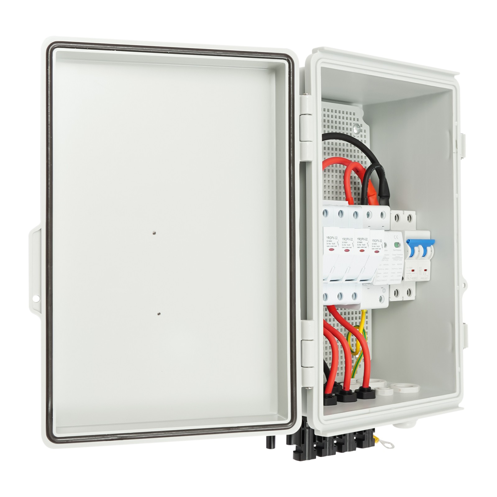 4 String Solar Combiner Box PV Combiner Circuit Breaker 63A For Solar Panel Kit