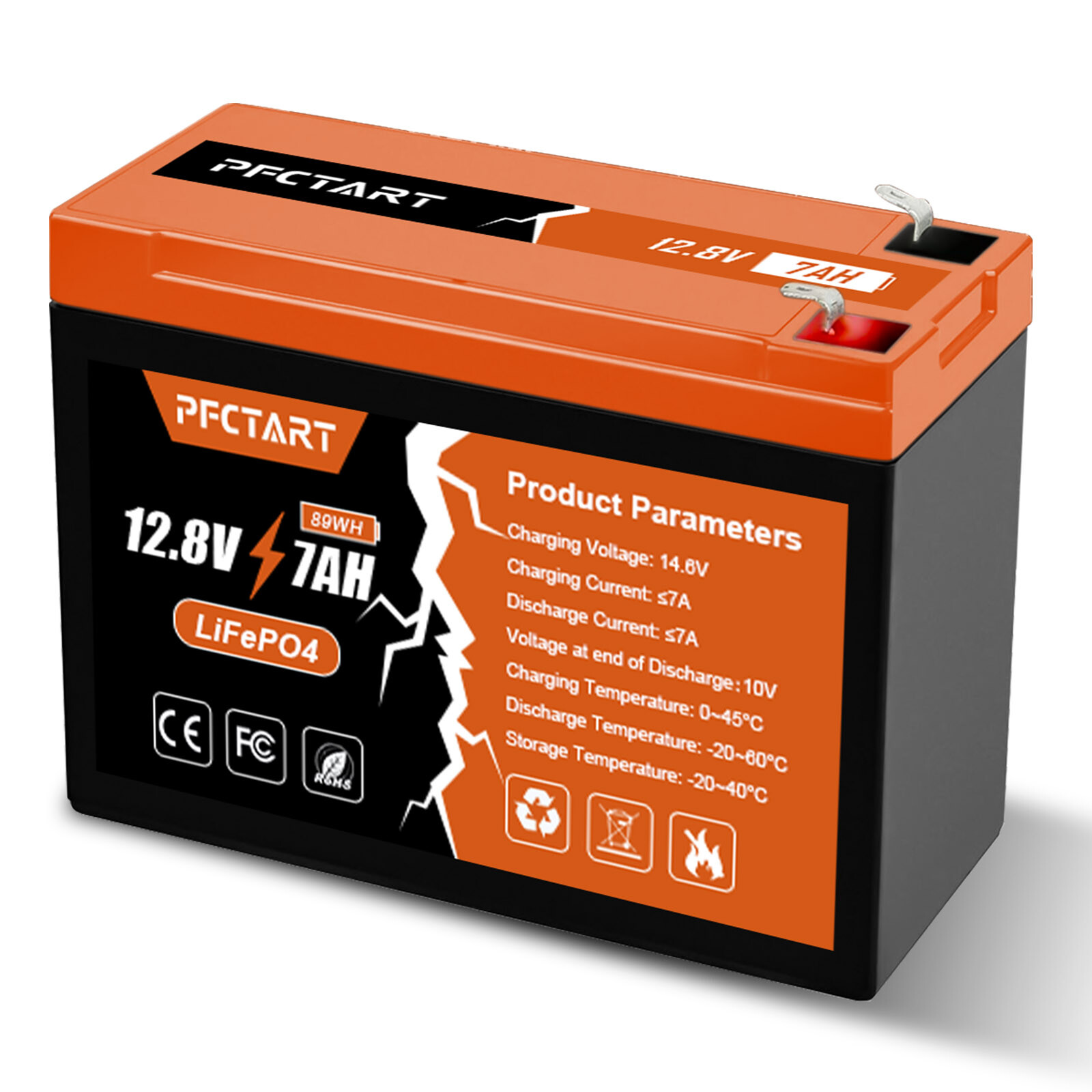 7Ah 8Ah 20Ah 24Ah 30Ah 12V Rechargeable LiFePO4 Lithium Battery for RV Solar