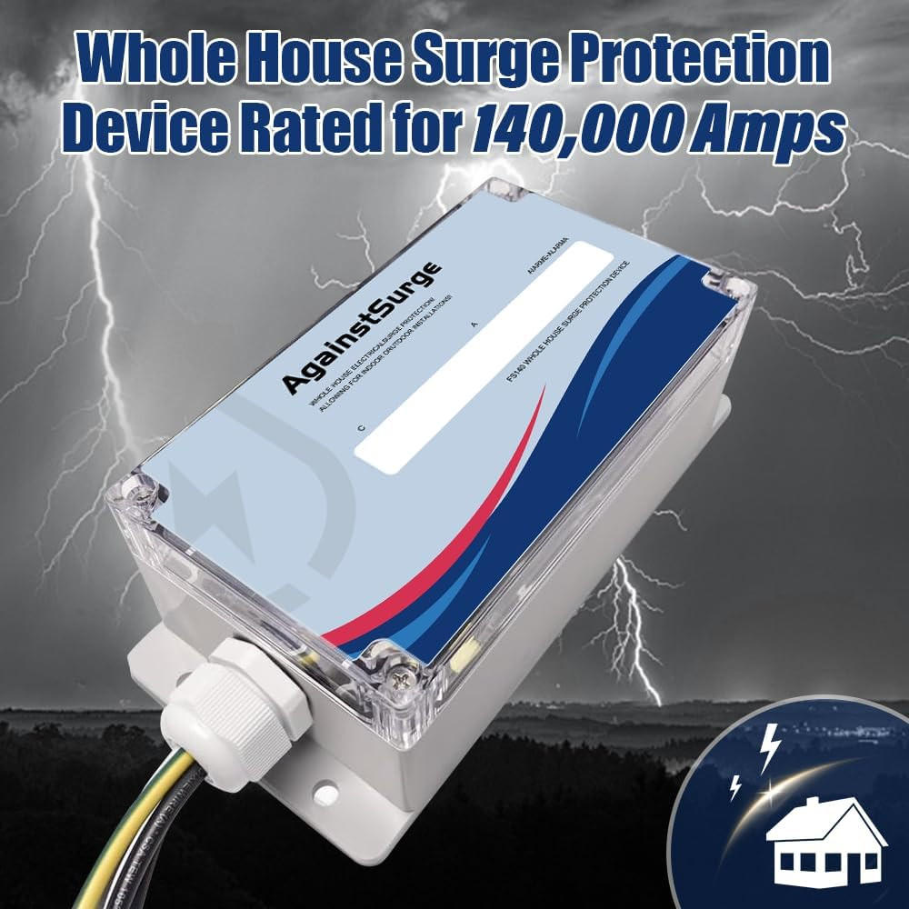Whole House Surge Protector – 140,000 Amps, Universal Compatibility