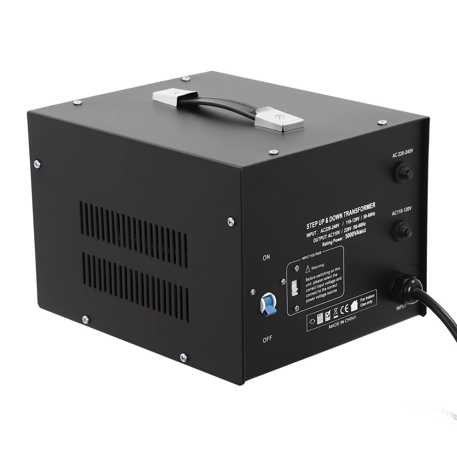 ST-5000 Up to 5000W step up/down voltage transformers 110V-120V/220V-240V Home