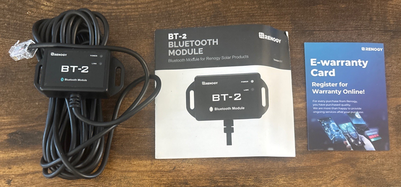 Renogy BT-2 Bluetooth Module RCM-BT2-G1-US Solar Charge Controller Monitor