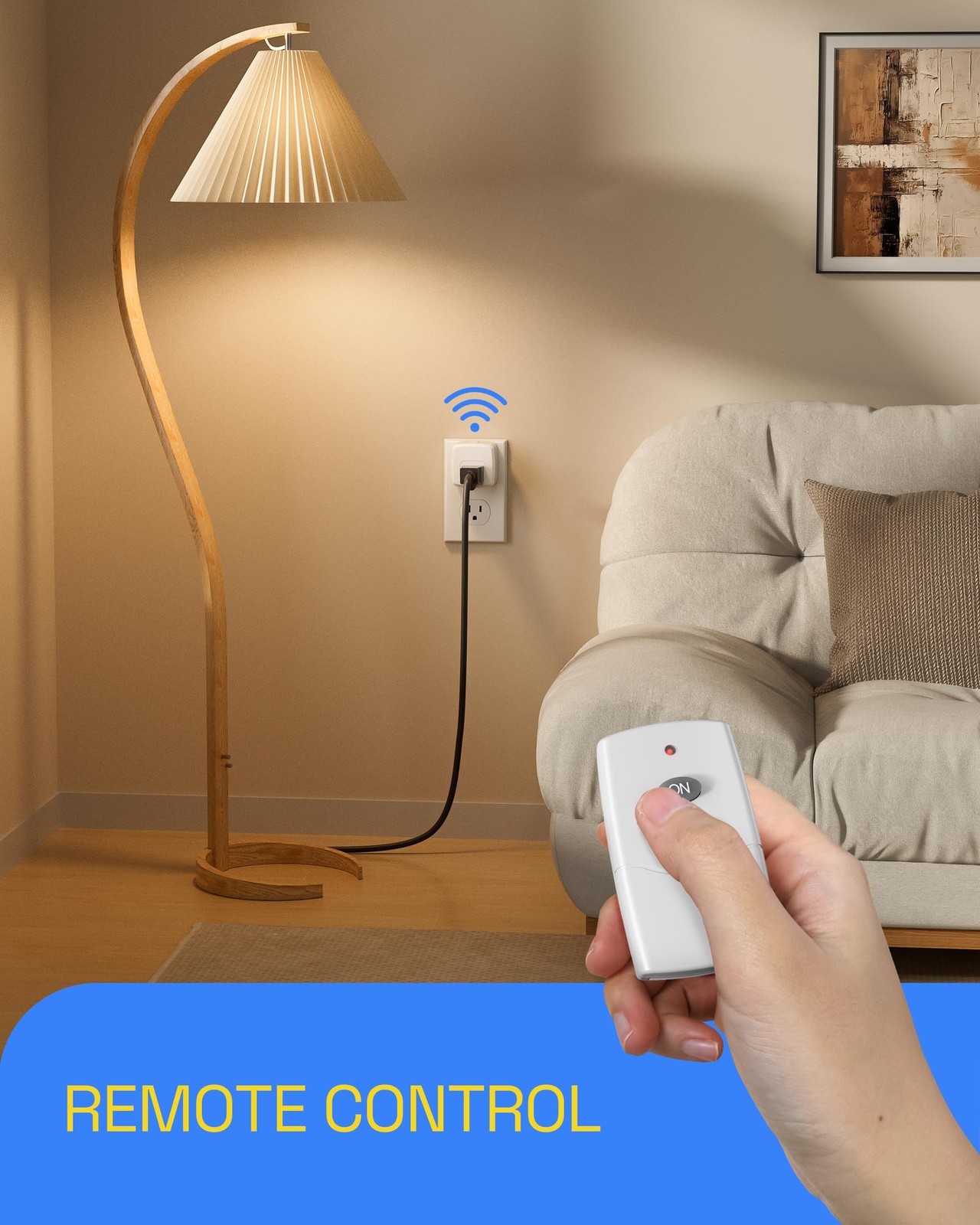 Remote Control Outlet Plug – Use Indoors or Outdoors in Covered/Dry Areas (No…