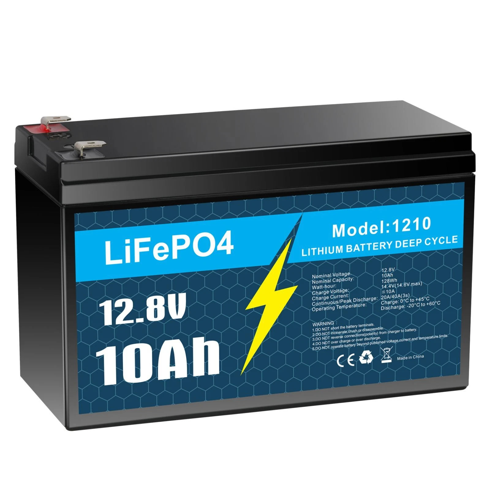 12V 10Ah 30Ah 50Ah BMS LiFePO4 Lithium Battery with Charger for RV Marine Lot