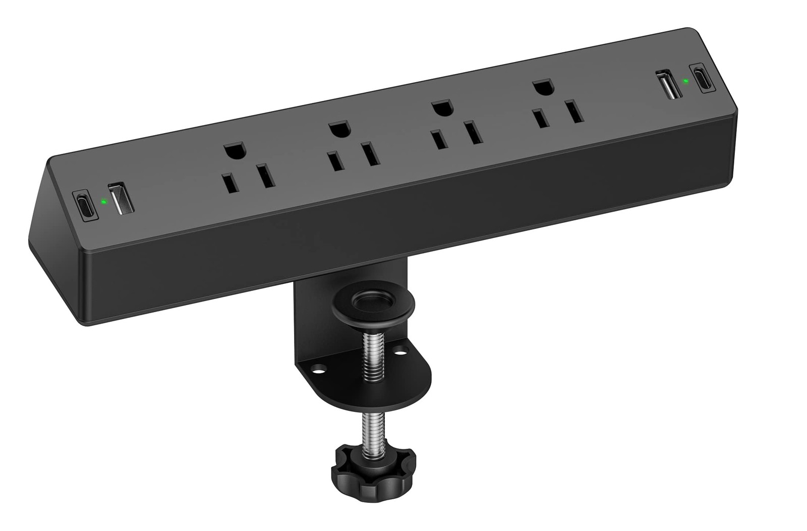 Desk Clamp Power Strip, 1875W Surge Protectors with 2 USB A, 2 USB C Ports, 4…