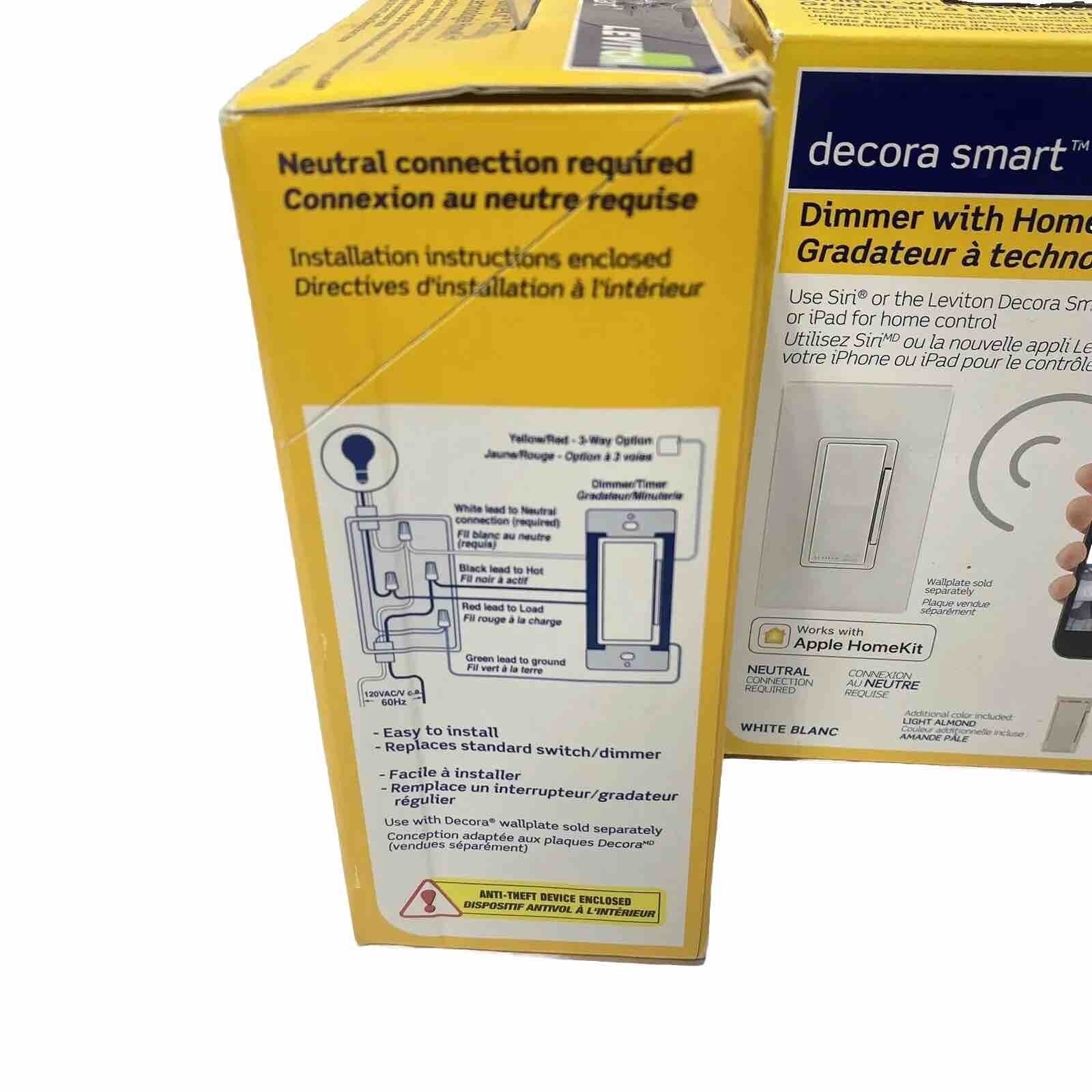 2 Leviton Smart Dimmers HomeKit Compatible Apple Home Automation 2-Pack New