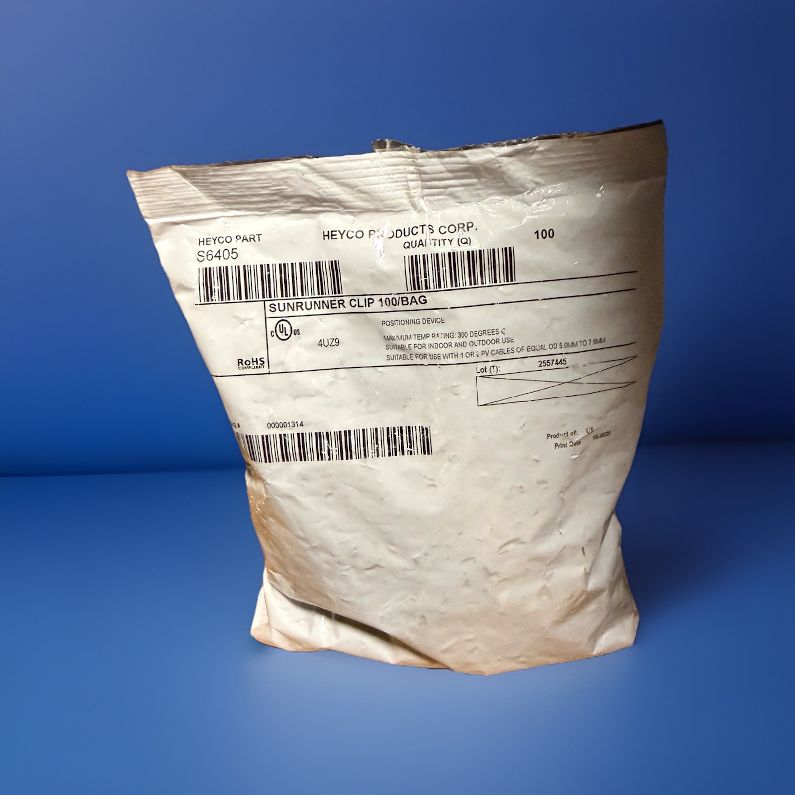 Heyco Sunrunner 008018S 4-2U 2 Wire Management Clip (lot Of 10 Bags) Bundle Deal