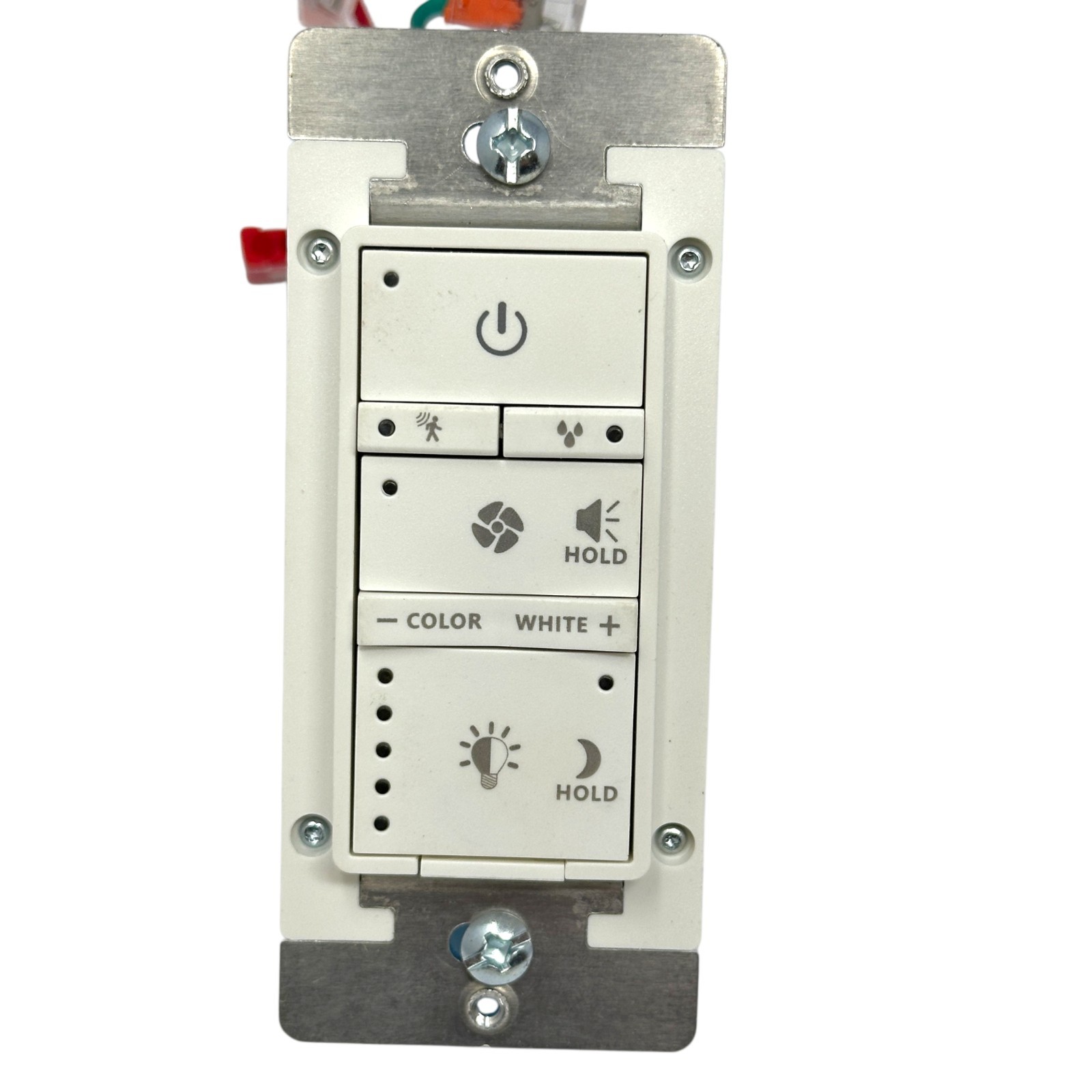 Commercial Electric BF1112WS Bathroom Fan Light Color Wall Switch w/ Sensor