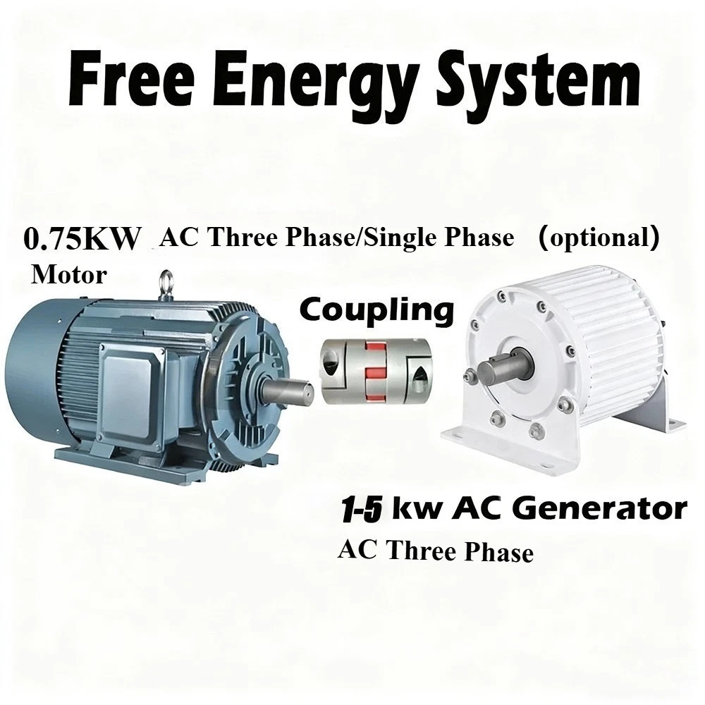 Generator System 1000-5000W 50HZ 12V-380V Gearless Permanent Magnet Generator