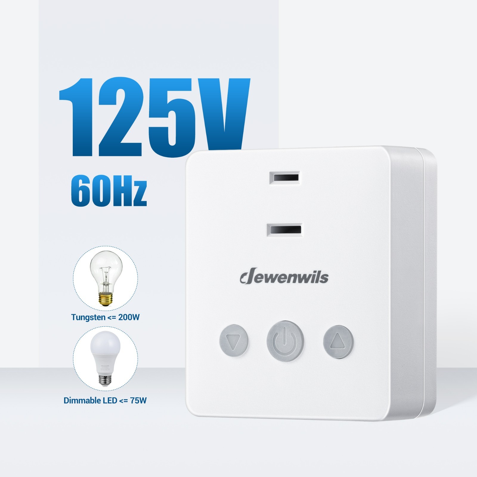 Plug-in Lamp Dimmer Switch, Wireless Remote Dimmer Plug for Floor Lamps 100FT