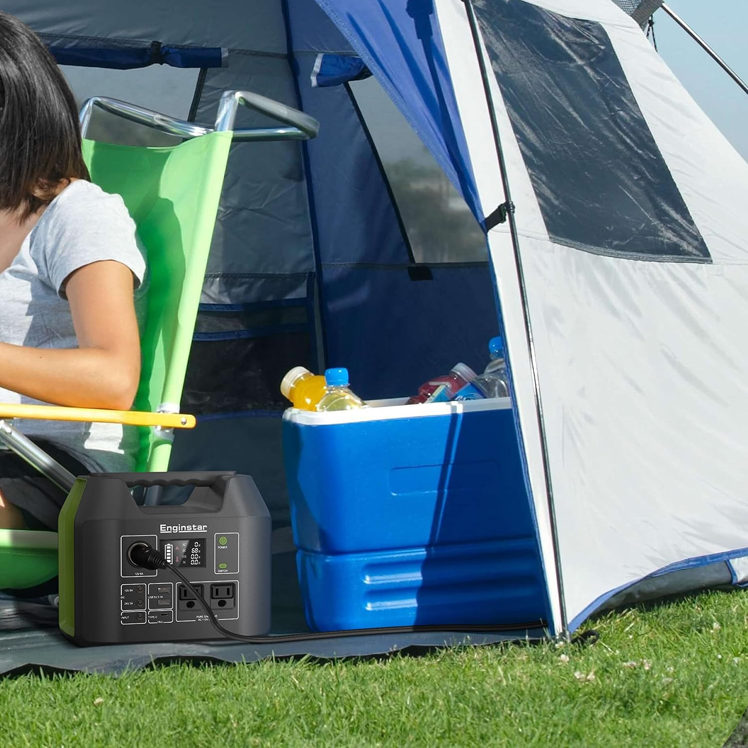 300W Solar Generator, 296Wh Portable Power Station for Camping & RV Trips
