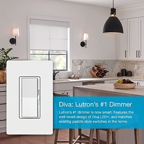 Smart Light Switch Lutron Diva Dimmer Caseta White