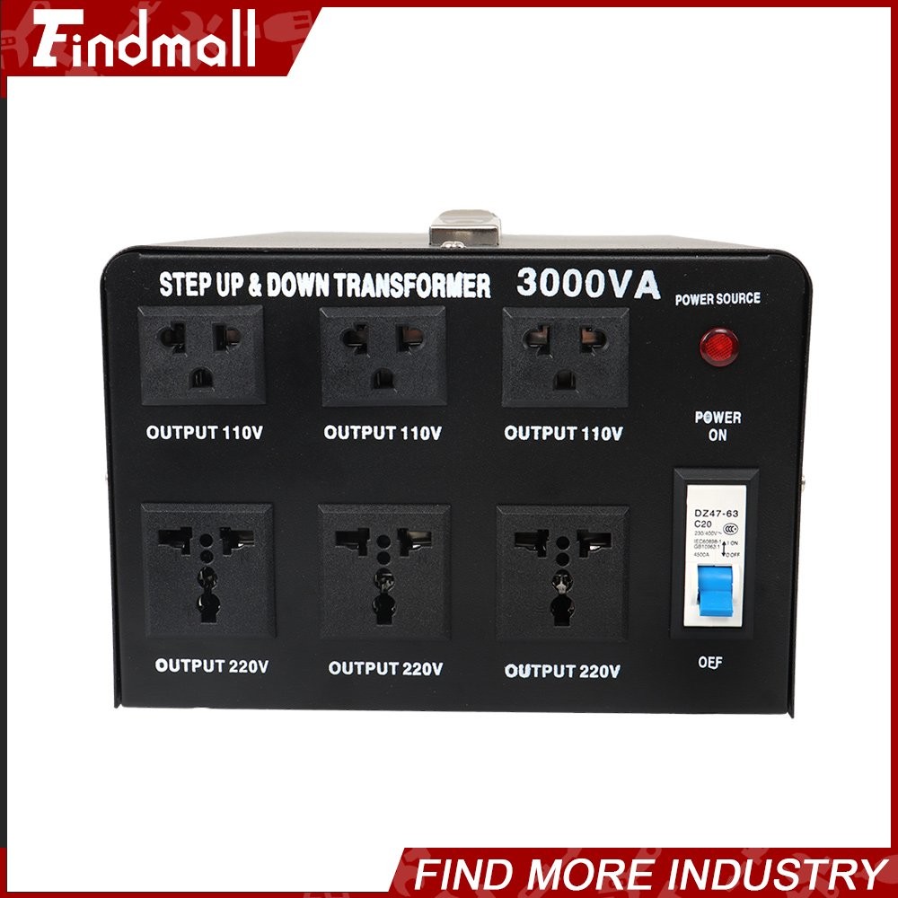 3000W Voltage Converter Transformer Step Up/Down 110V-120V to/From 220-240V