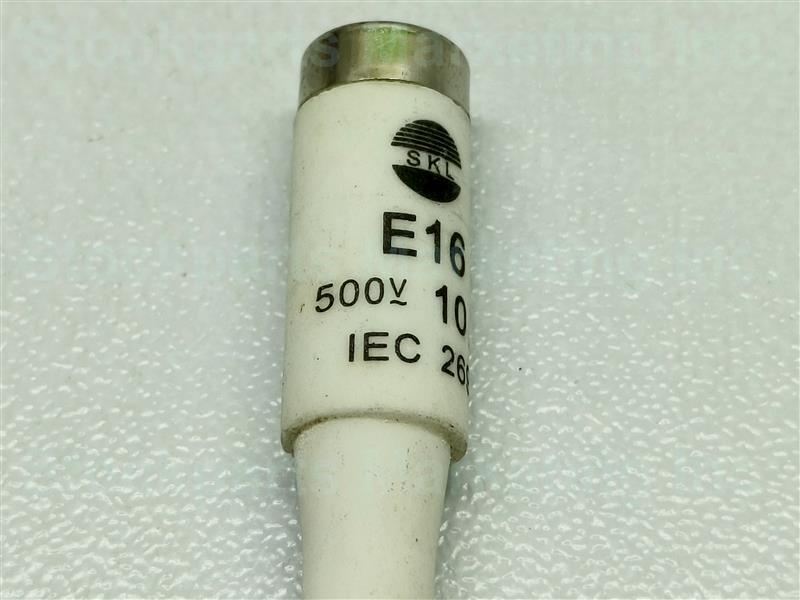 Lot 5 Pcs. SKL E16 IEC 269 Fuse 500V 10A 30 Days Warranty Expedited Shipping