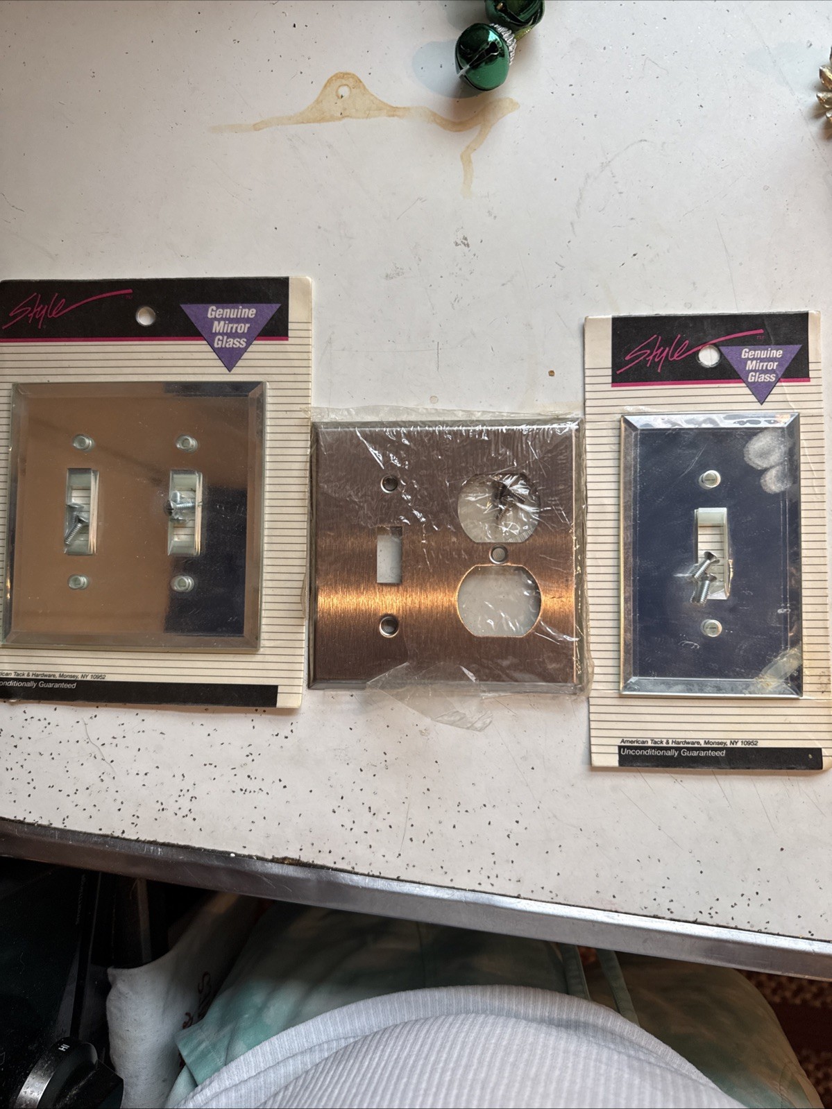 Switch Plates Mirrored Set Of 2 Stainless Steel One