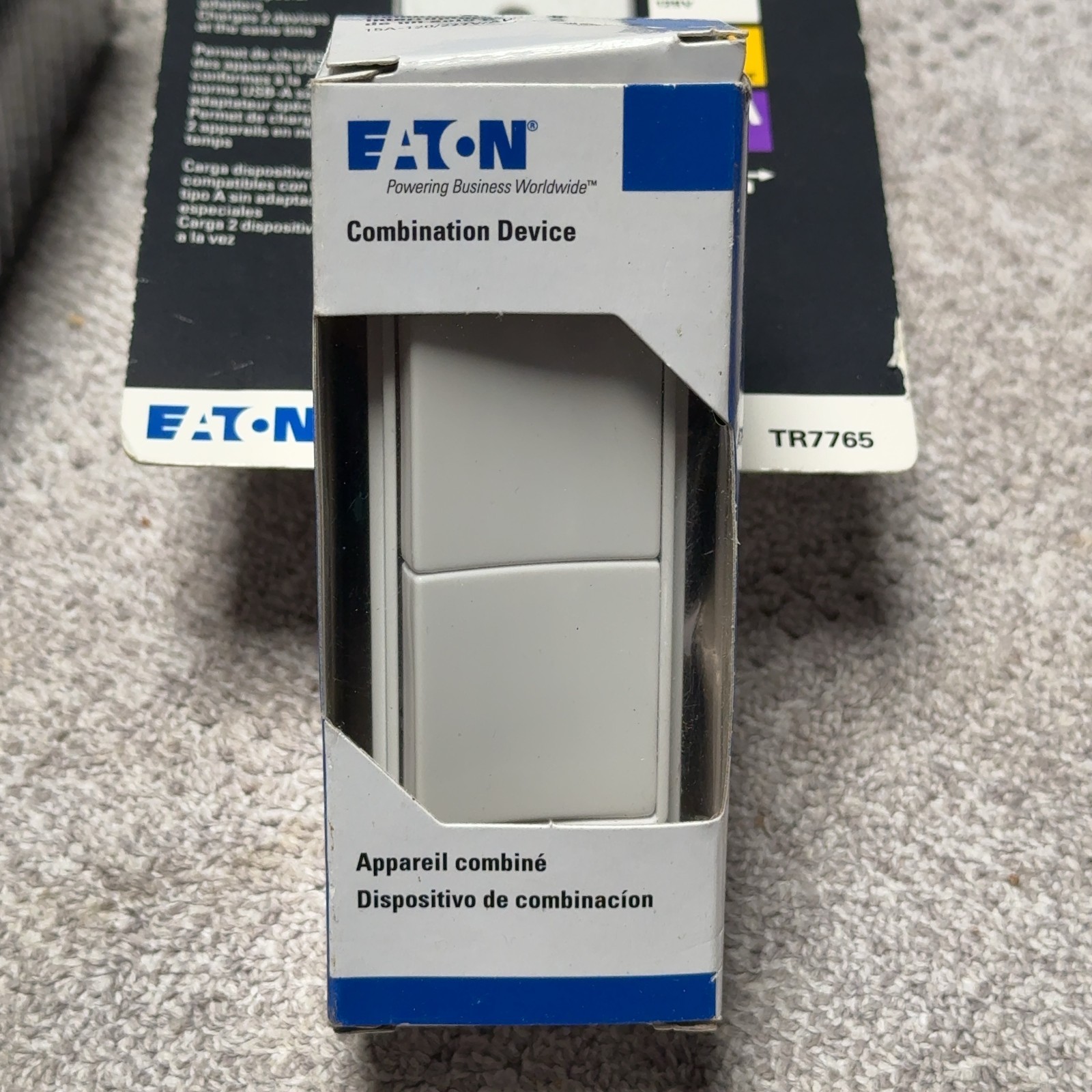 Eaton GFCI, USB-A Receptacle, + Dual Switch All White All NEW!